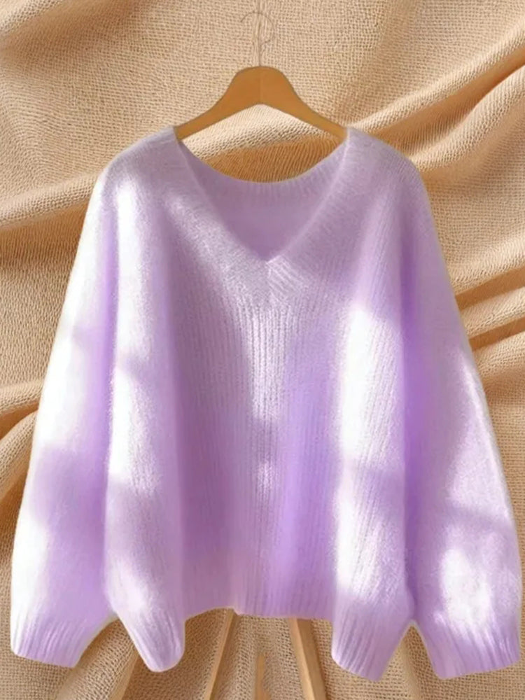 ستره نسائية أرجوانية ناعمة